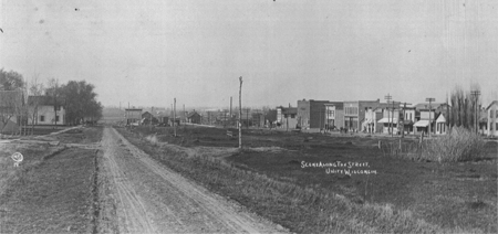 Looking north from Madison Street